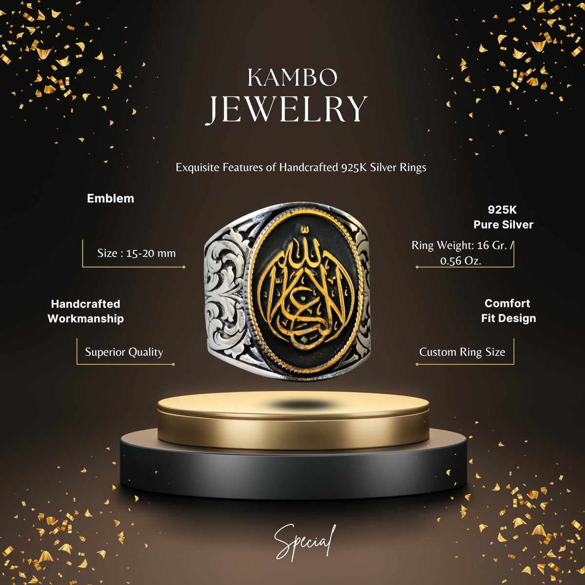 Silver Islamic Ring — 2