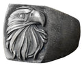 Handmade Eagle Head Ring, Silver Men's Ring - Symbol of Freedom and Strength