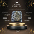 KAMBO Handmade Vintage Men's Ring with Natural Rutilated Quartz Gemstone, Intricate King-Inspired Engraved Design, 925 S