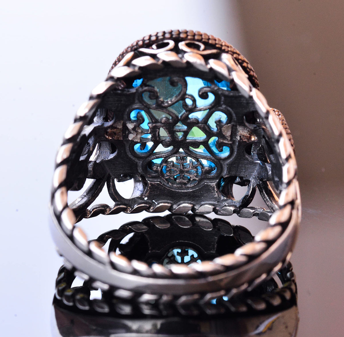 Snake Figure 925 Sterling Silver Men's Ring Collection — 5