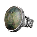 Handmade Natural Arizona Turquoise Stone Ring - 925 Sterling Silver (Model-2)