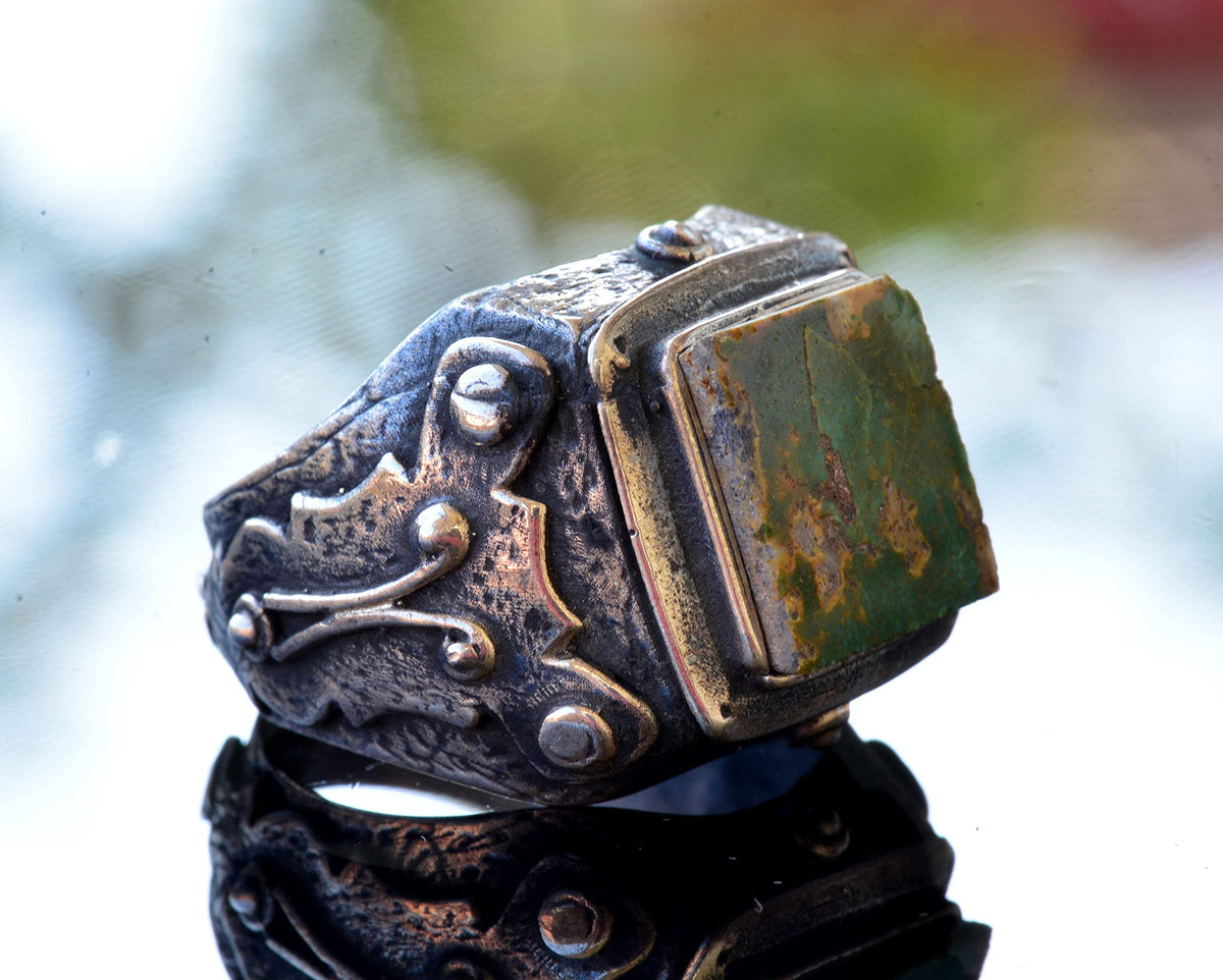 KAMBO Arizona Turquoise Gemstone Ring — 4