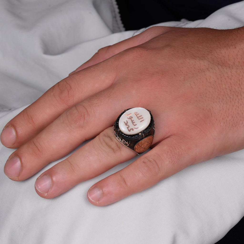 925 Sterling Silver Men's Ring - Star of David (Model-2) — 3