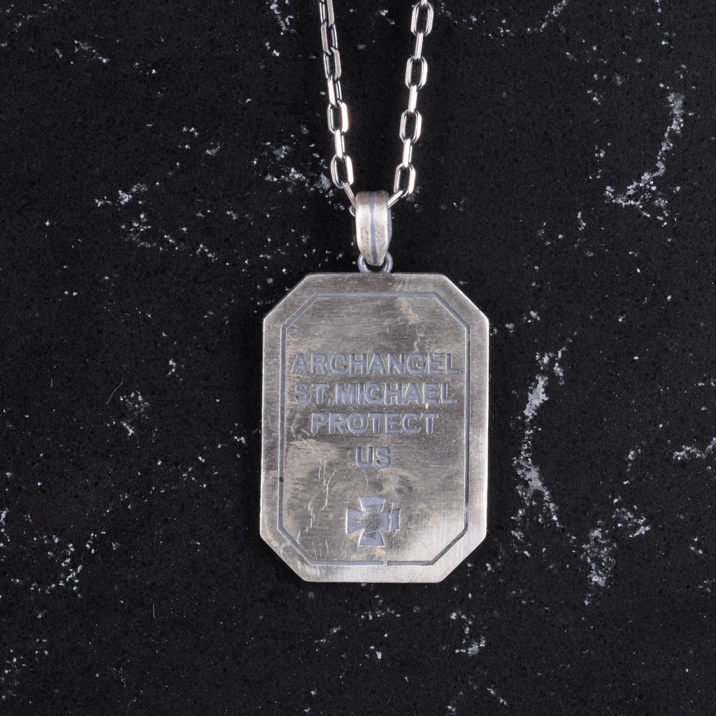 Angel Gabriel Necklace - 925 Sterling Silver Gothic Necklace — 5