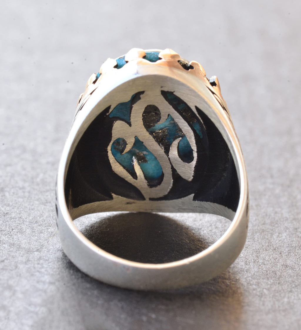 Silver Ring - Natural Arizona Turquoise Stone (Model-2) — 8