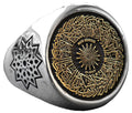 KAMBO Surat'ul Nur Quran Ring Handmade 925 Sterling Silver Minimalist Islamic Men's Ring Arabic Religious Jewelry Custom