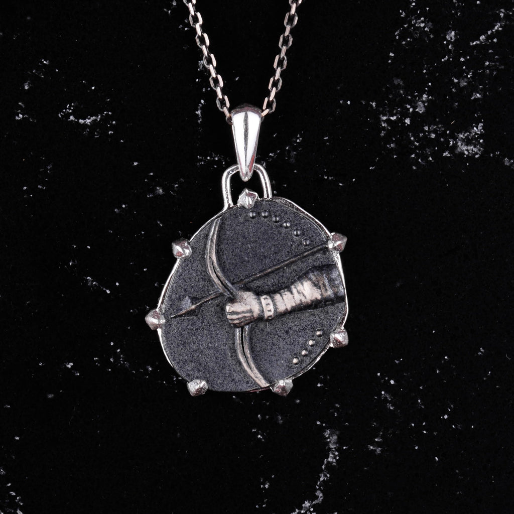 925 Sterling Silver Design Pendant - Zodiac Sign Necklace - Handmade Necklace (Sagittarius) — 4