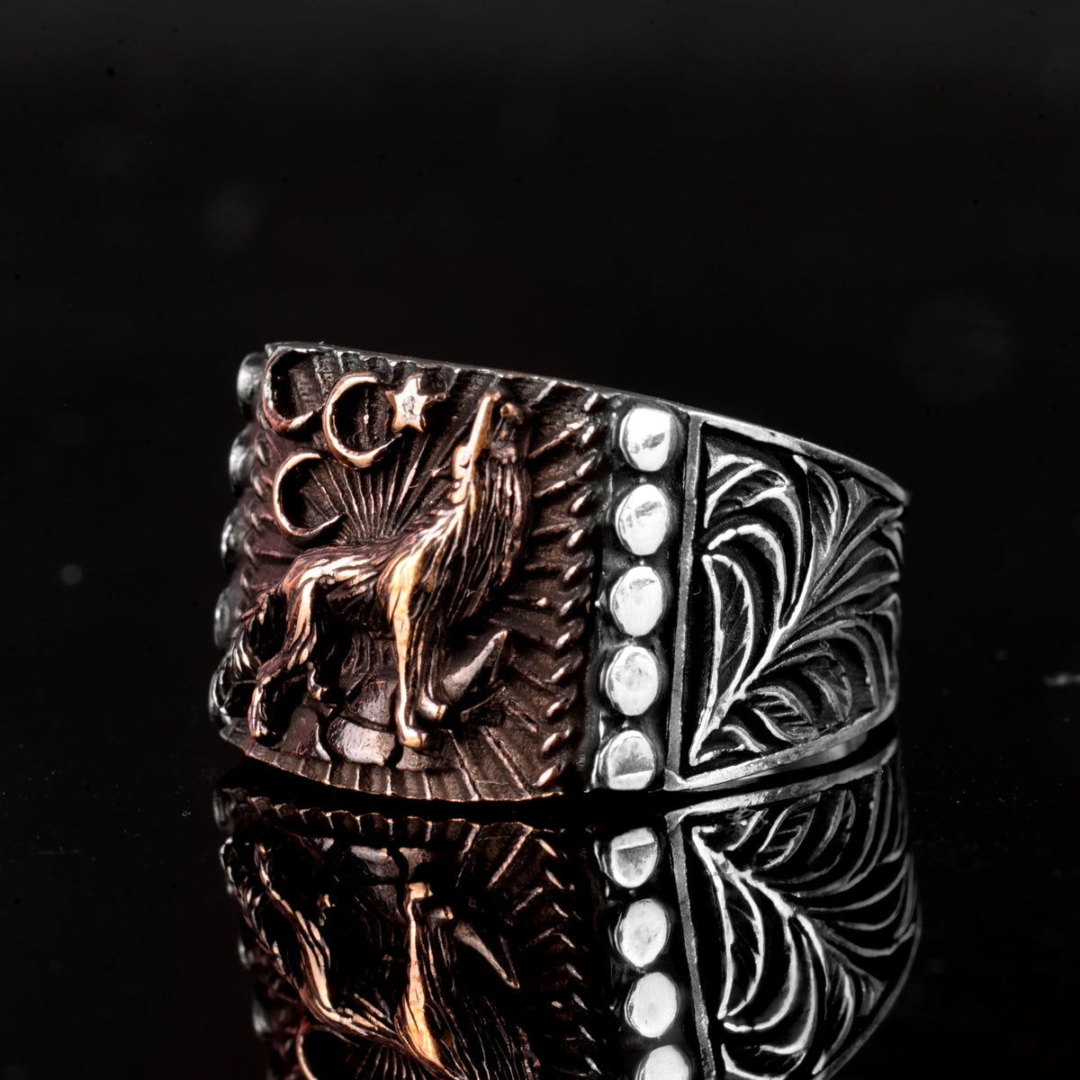Silver Wolf Ring — 3