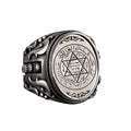 Star of David and Faith Symbol Ring, Star of David Silver Ring, 925 Sterling Sil