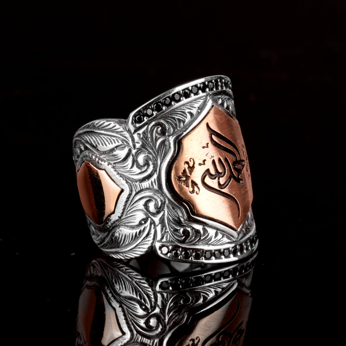 Silver Men's Ring, Islamic Ring, Muslim Ring — 4