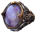 Natural Amethyst Stone Sultan Ring