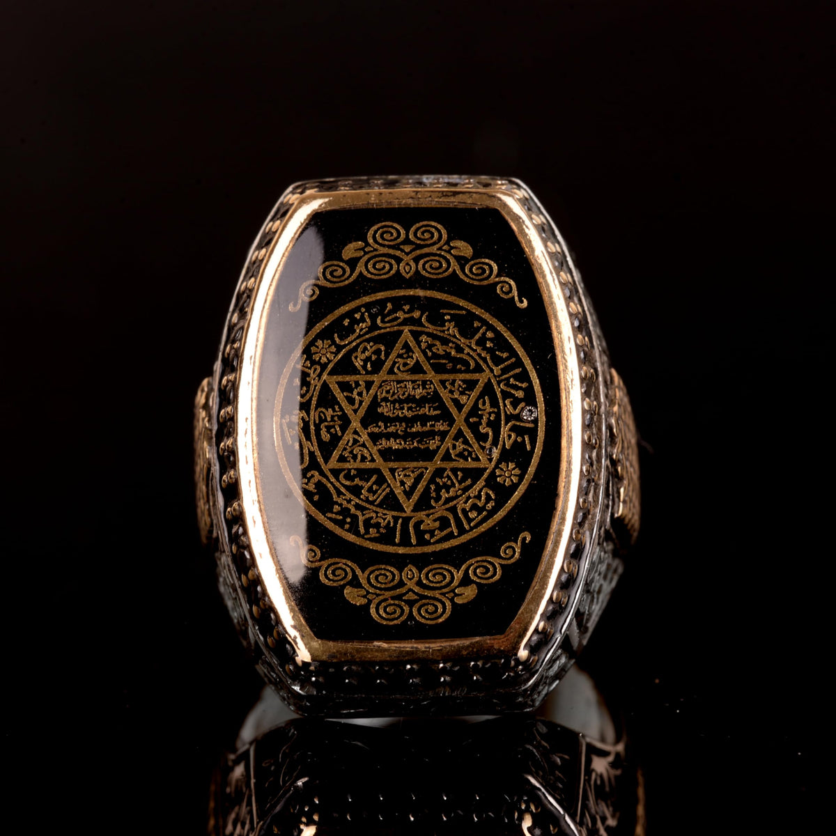 Star of David Ring - 925 Sterling Silver Men's Ring — 6