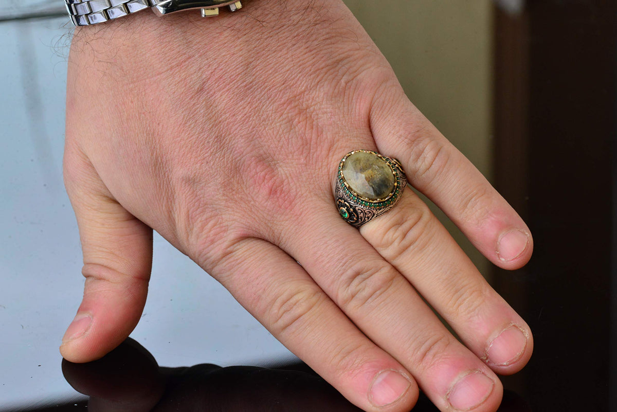 925 Sterling Silver Ring - Natural 7 Carat Sapphire Stone — 5