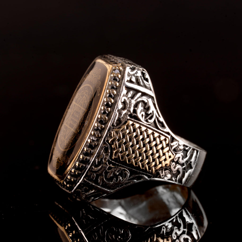 Star of David Ring - 925 Sterling Silver Men's Ring — 7