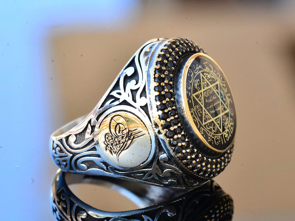 925 Sterling Silver Star of David Ring (Model-3) — 4