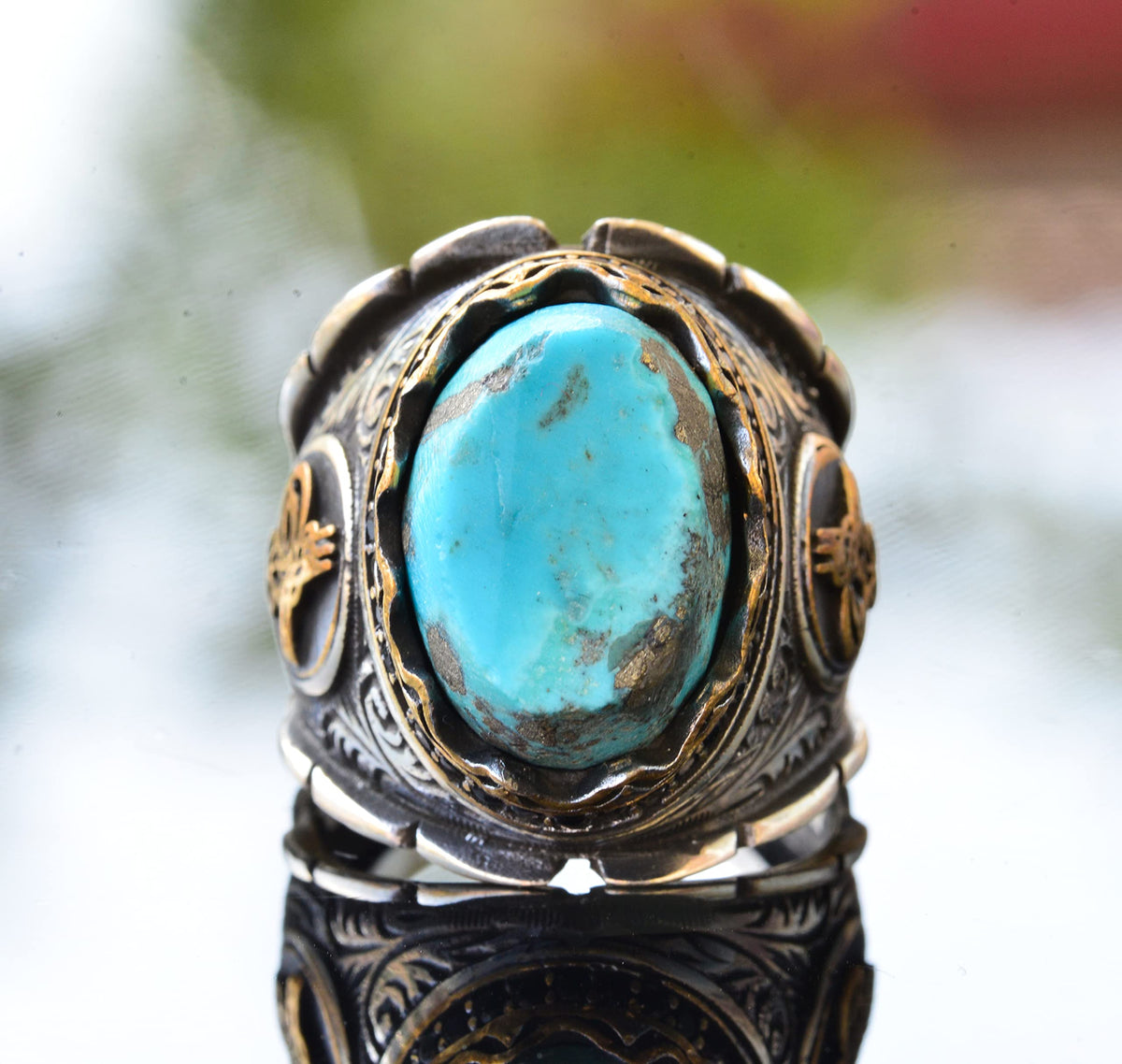 Arizona Turquoise Stone Ring (Model-4) — 2
