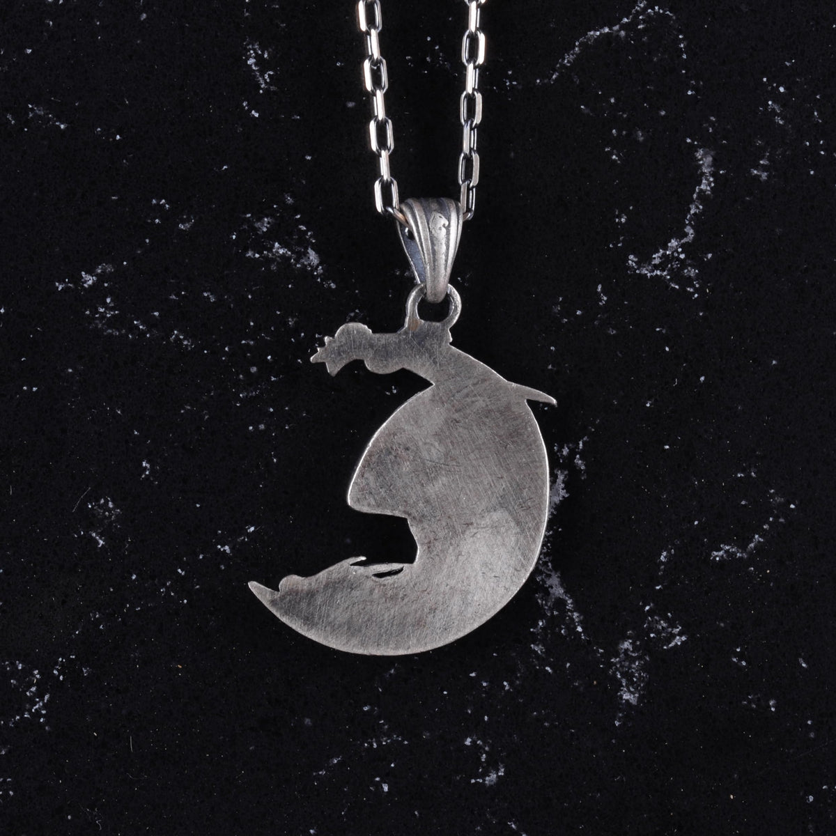 925 Sterling Silver Crescent Moon Jewelry - Silver Moon Dragon Necklace - Legendary Jewelry - Fantastic Inspired Design — 5