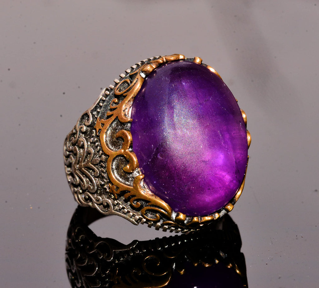 Natural Amethyst Gemstone Ring — 3