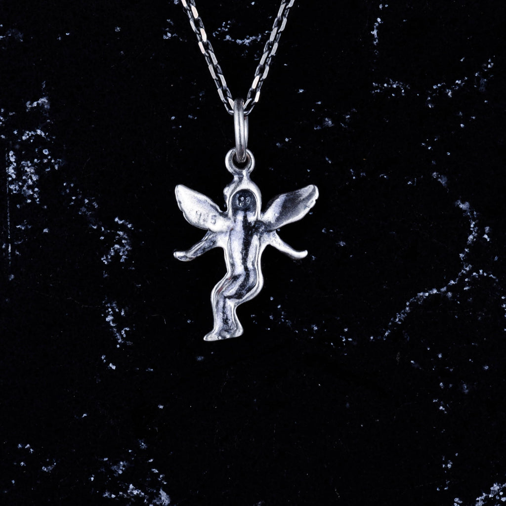 Kambo 925 Sterling Silver Angel Pendant – Handcrafted Symbol of Protection and Peace — 5