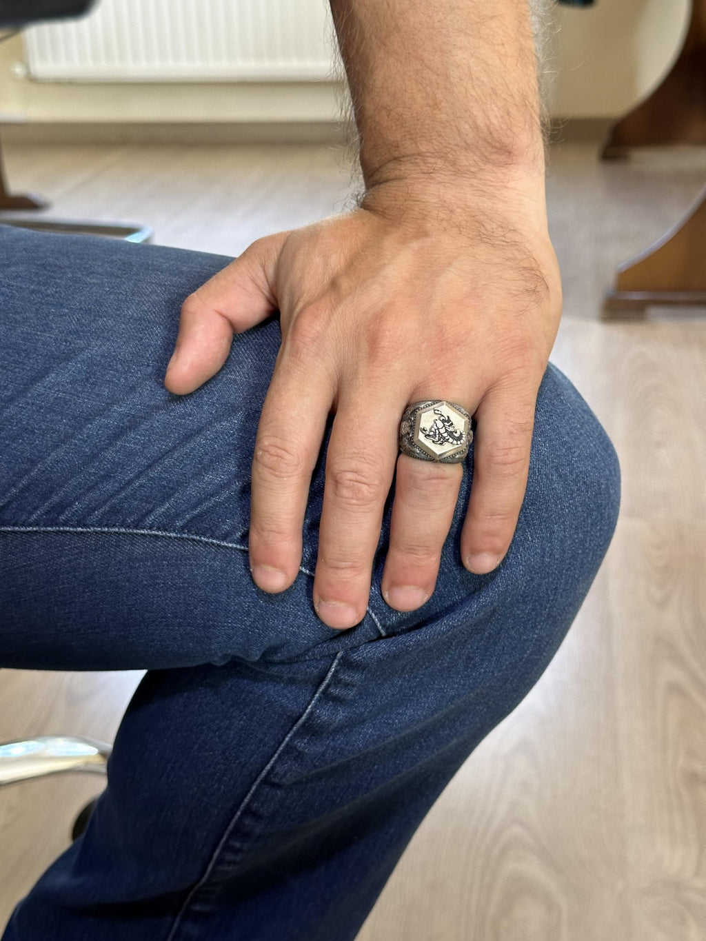 925 Sterling Silver Men's Ring - Scorpion Design — 3