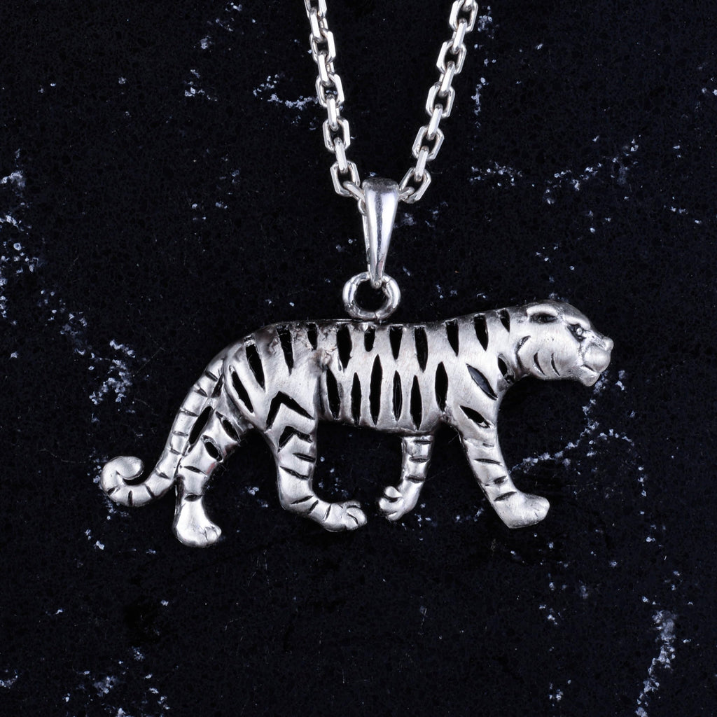 925 Sterling Silver Tiger Necklace — 4