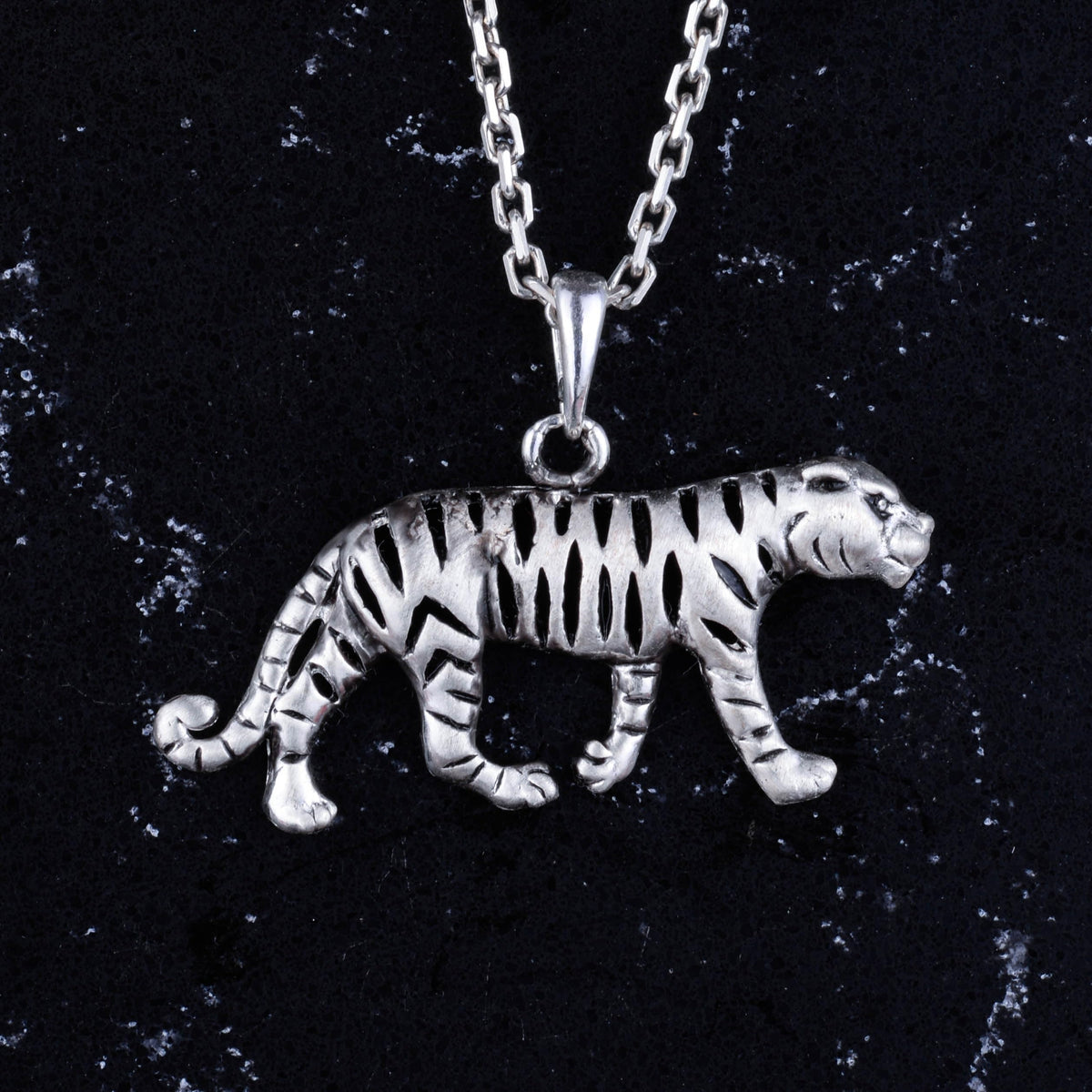 925 Sterling Silver Tiger Necklace — 4