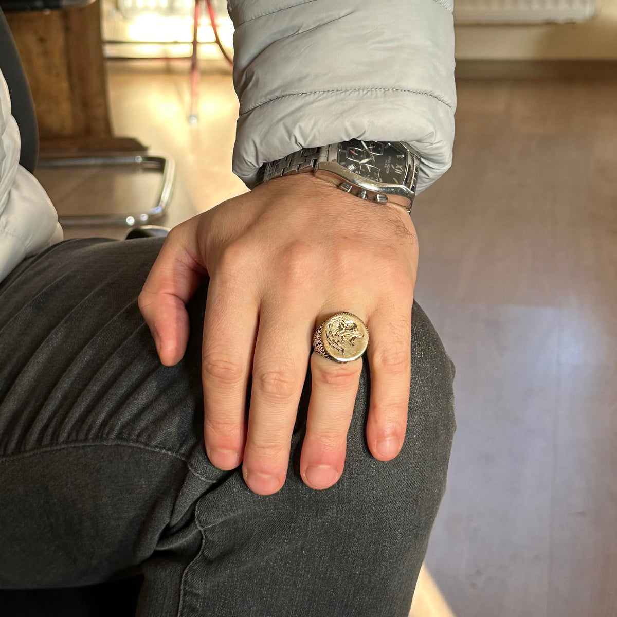 925 Sterling Silver Wolf Ring — 3