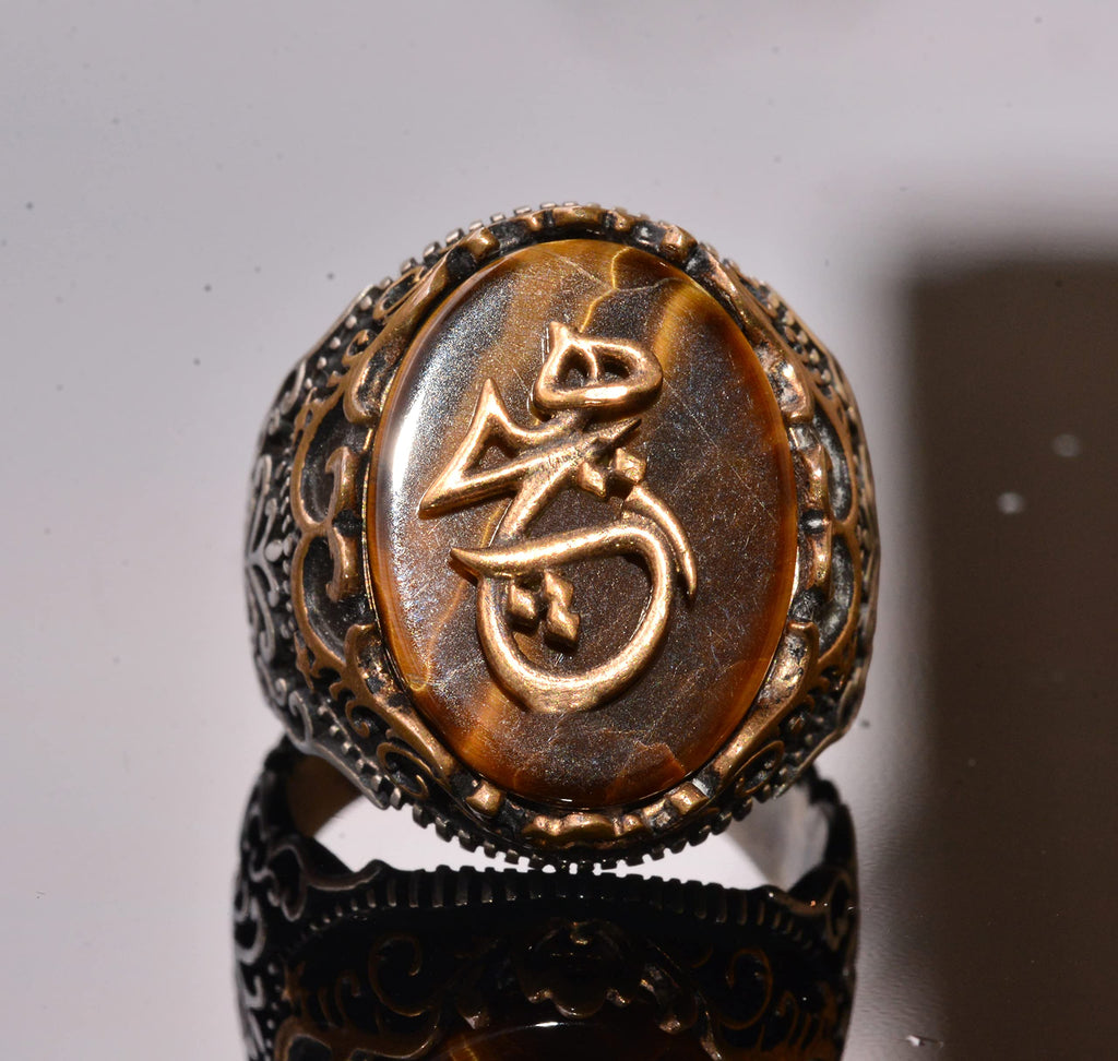 Natural Tiger Eye Stone Ring - 925 Sterling Silver Ring (Model-2) — 2