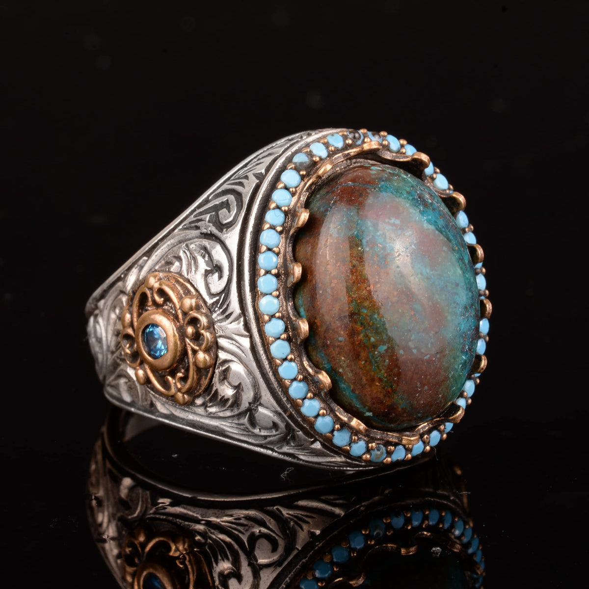 Azurite Stone Ring — 4