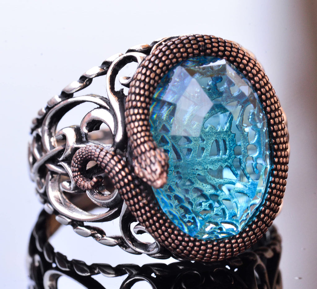 Snake Figure 925 Sterling Silver Men's Ring Collection — 3