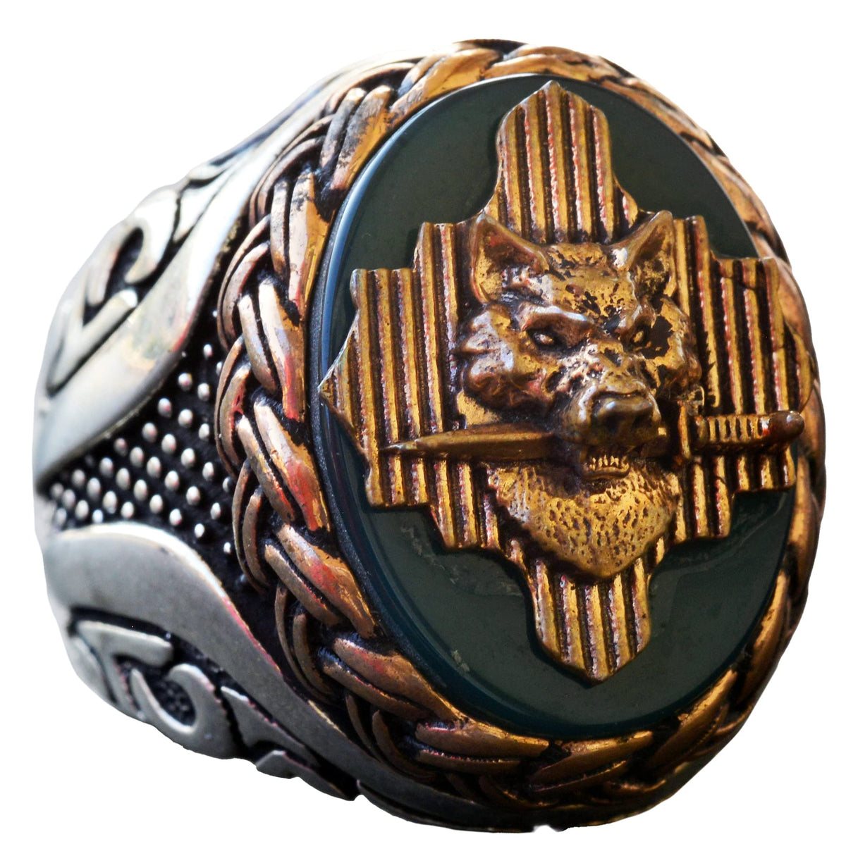 Wolf Ring, Wildlife, Handmade Ring, Silver Ring