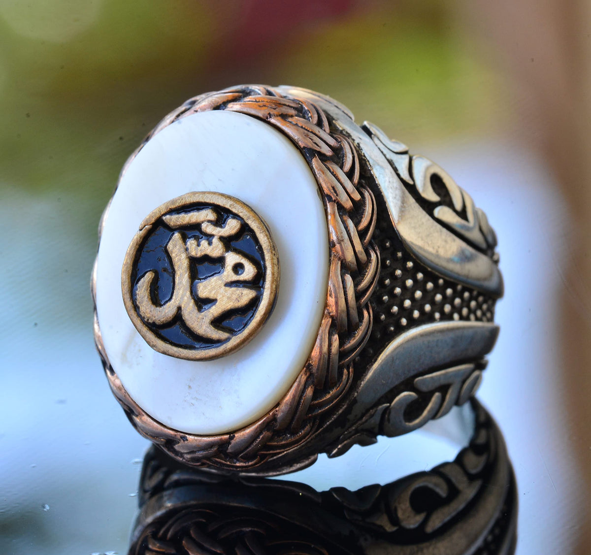 Islamic Ring - Mohammed Ring - Silver Men's Ring — 3
