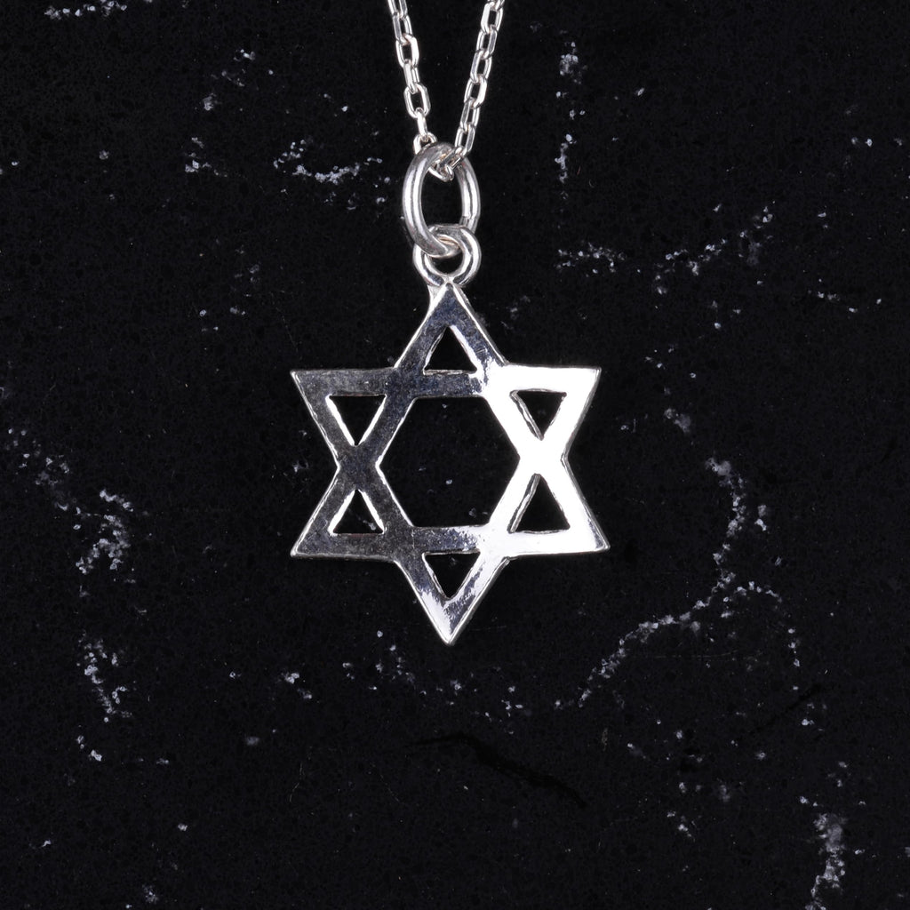 KAMBO Sterling Silver Star of David Necklace, Jewish Symbol Necklace, Handmade Silver Jewelry — 5