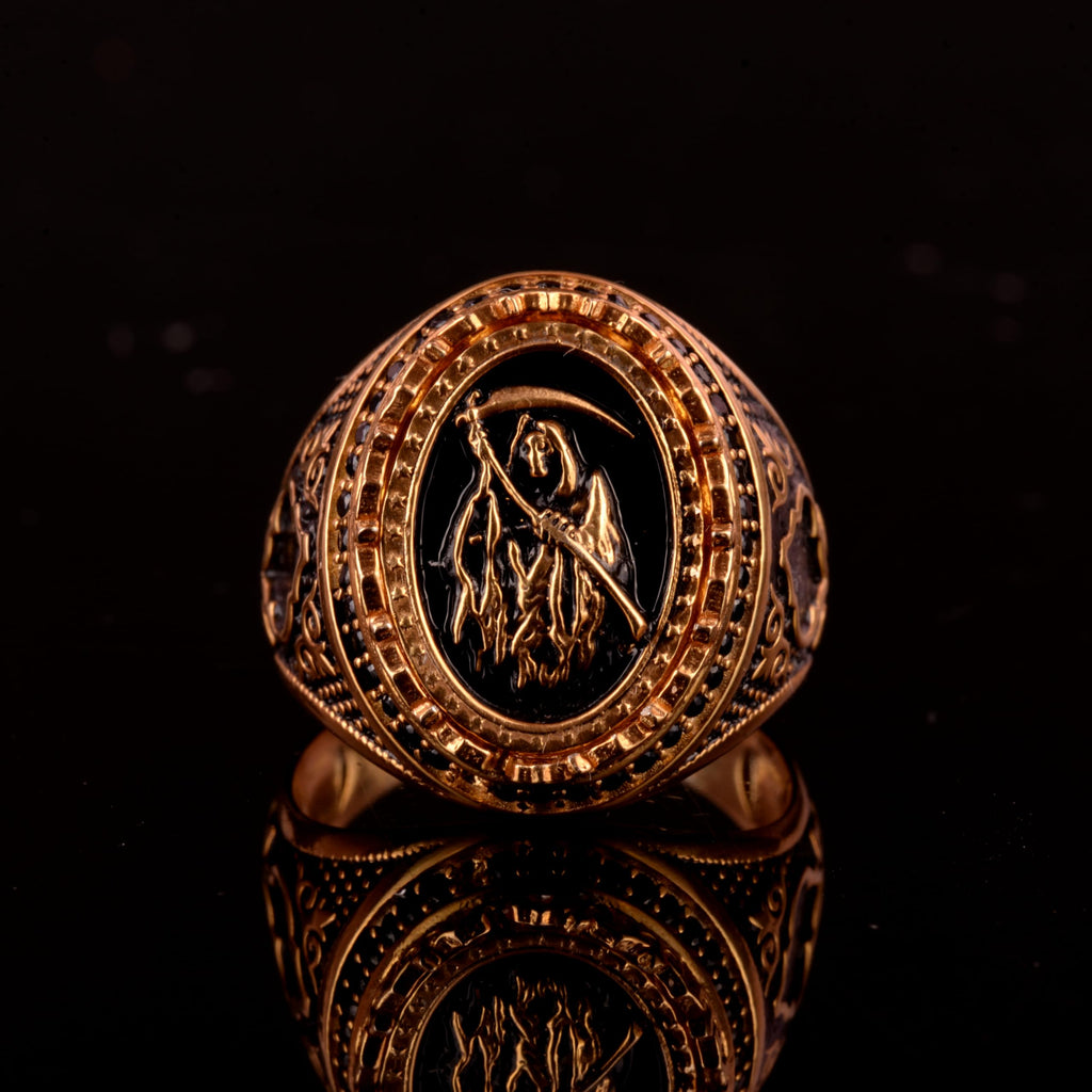 925 Sterling Silver Ring - Symbol Ring - Men's Ring (Grim Reaper) — 6