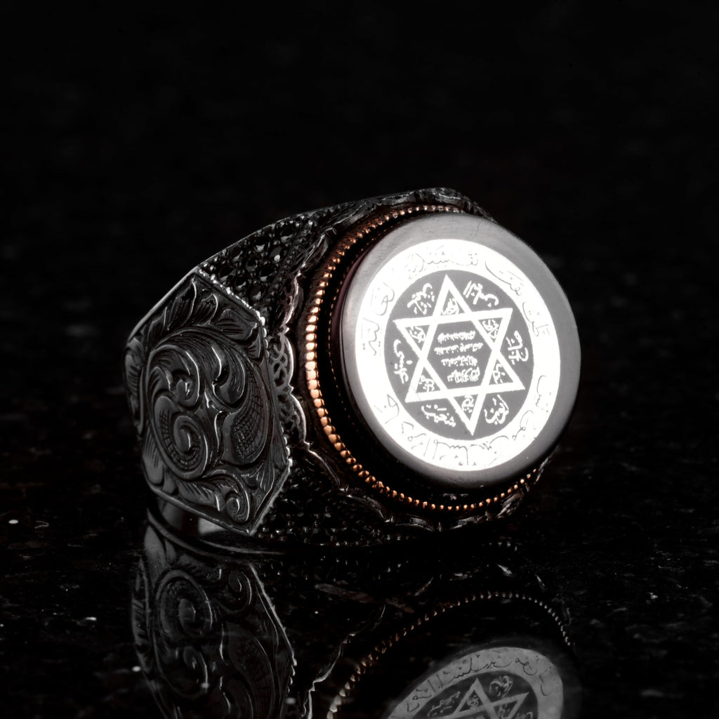 925 Sterling Silver Star of David Ring — 4