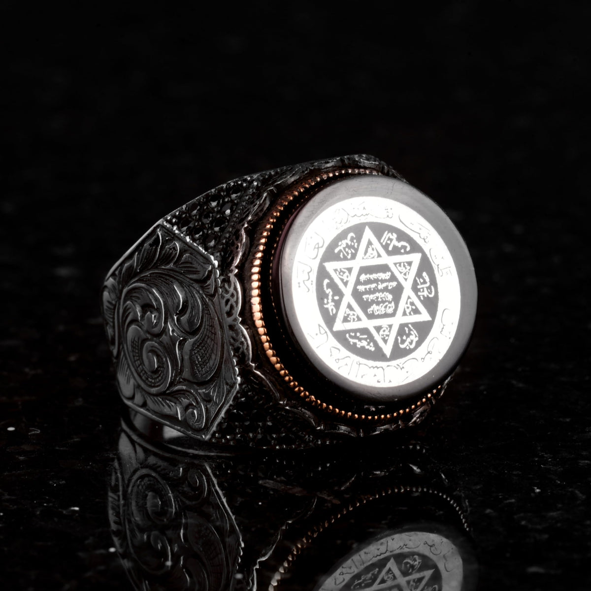 925 Sterling Silver Star of David Ring — 4
