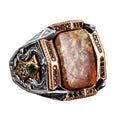 Natural Arizona Turquoise Stone Ring - 925 Sterling Silver (Model-10)