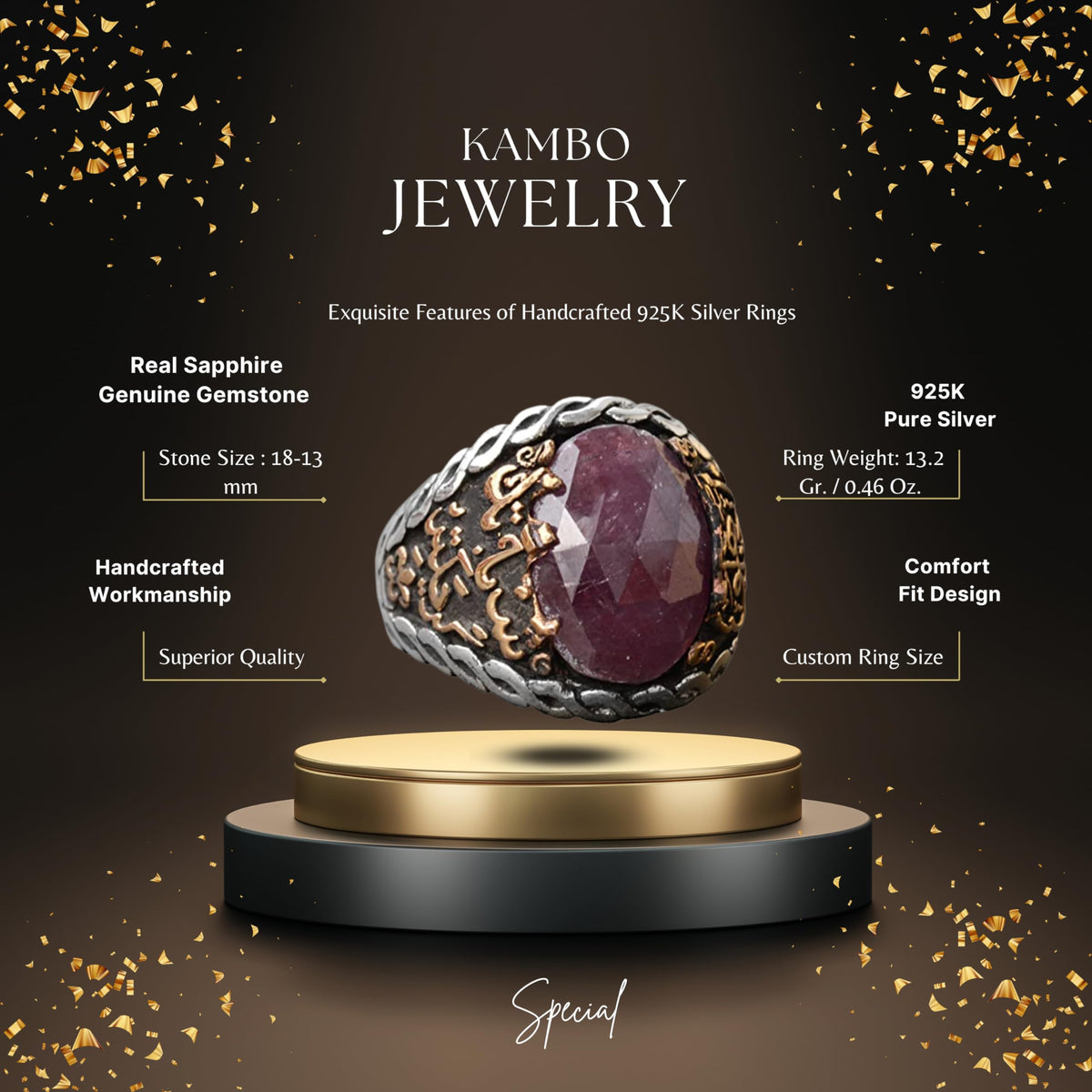 Sapphire Stone Ring — 2