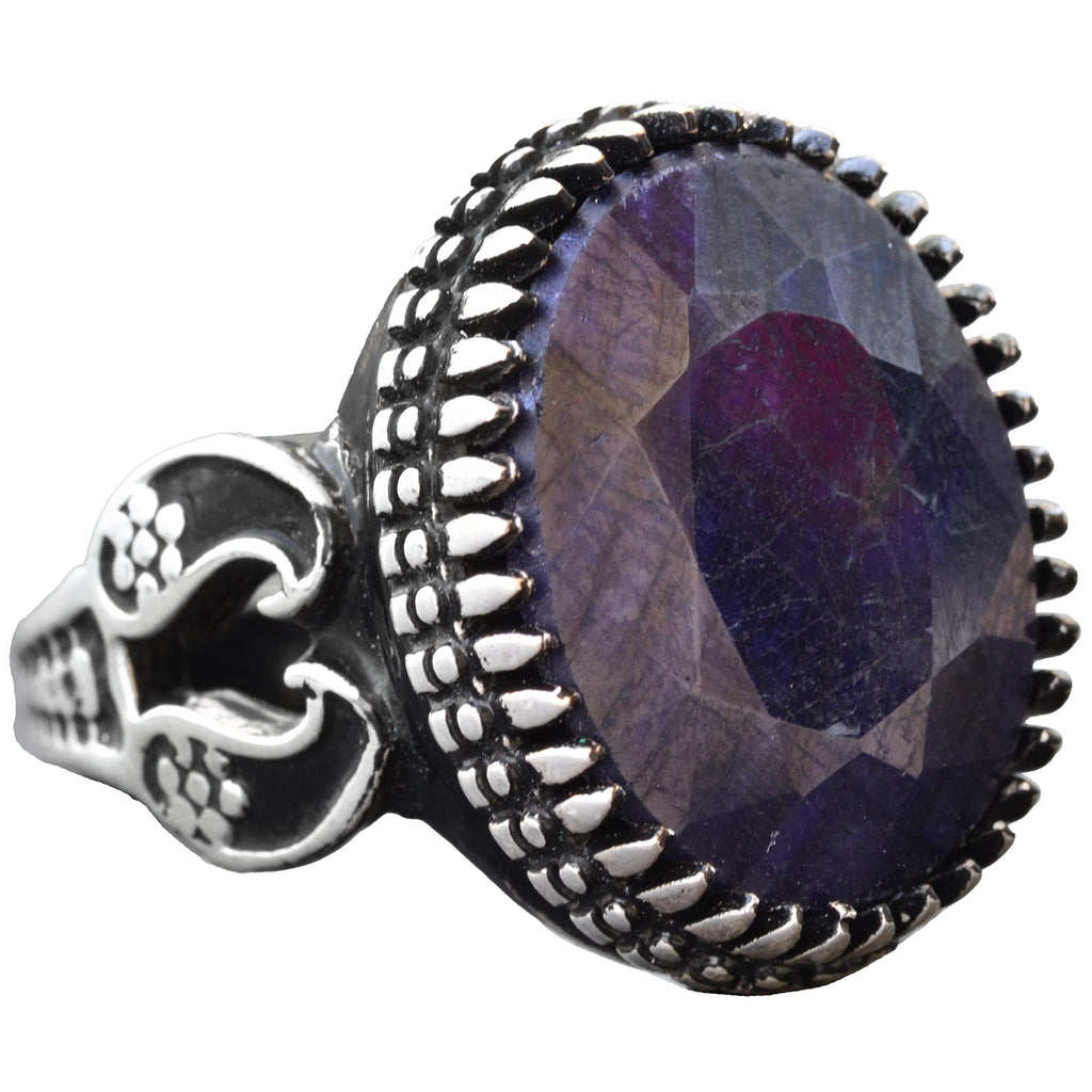 Natural Stone Ring, Handcrafted Jewelry, 925 Sterling Silver