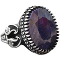 Natural Stone Ring, Handcrafted Jewelry, 925 Sterling Silver