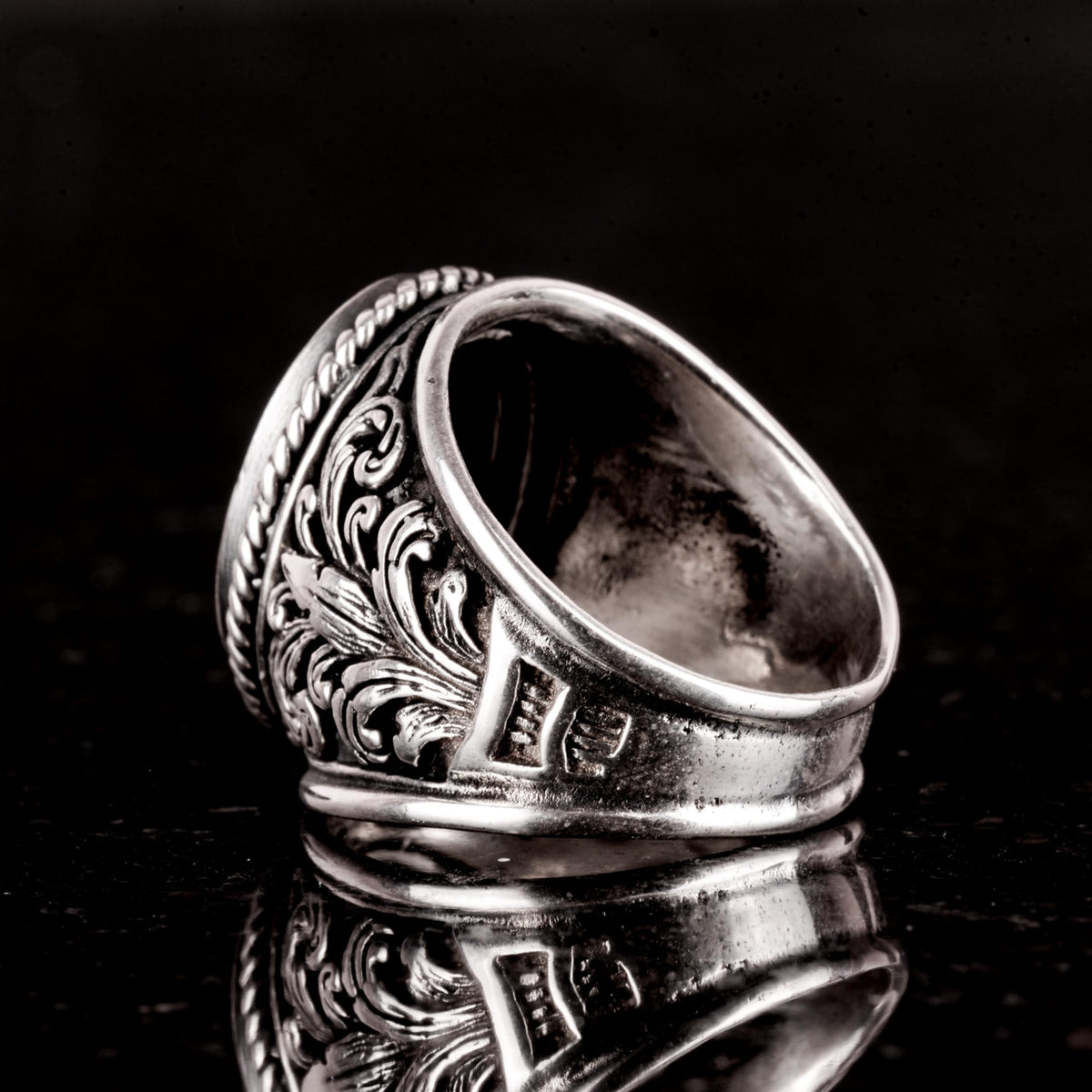 King Solomon Seal Silver Ring, 925 Sterling Silver Men's Ring, Star of David — 6