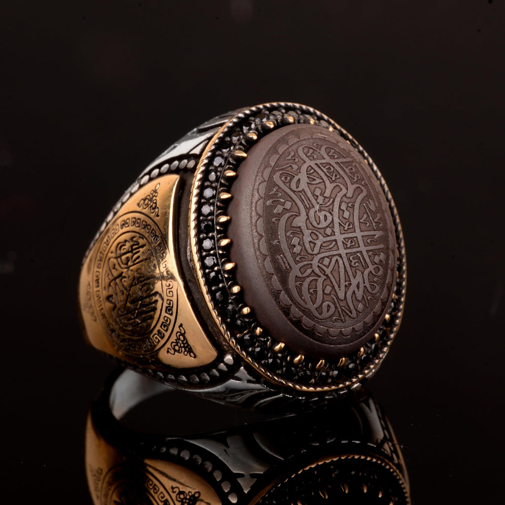Kambo Men's Ring, Arabic Ring, 925 Sterling Silver Ring, Muslim Ring — 4
