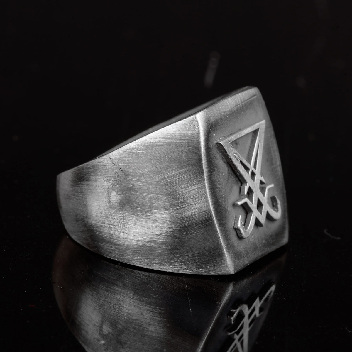 KAMBO Satanic Men's Ring, Unique Ring, 925 Sterling Silver Men's Ring — 4