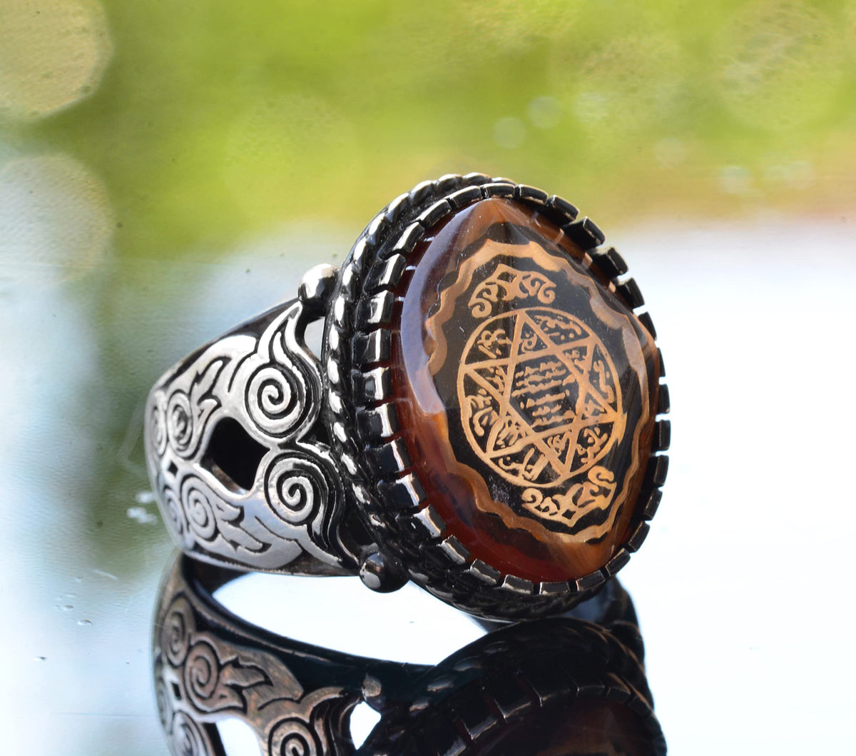 925 Sterling Silver Solomon Ring - Owl Ring — 3