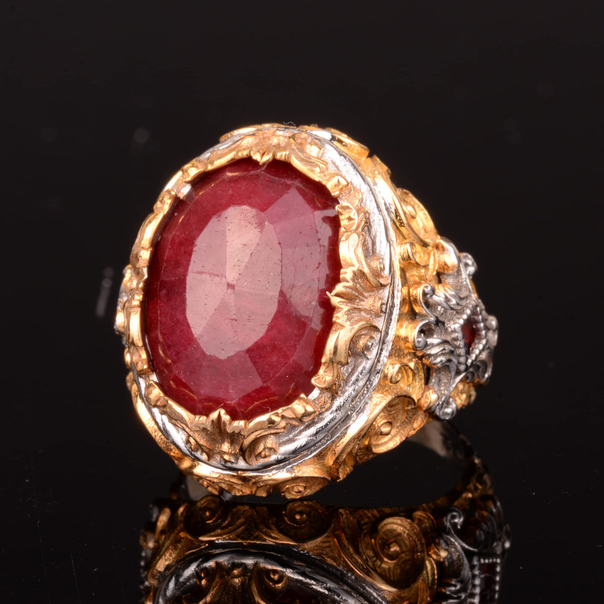 Natural Ruby Stone Ring (Model-2) — 6