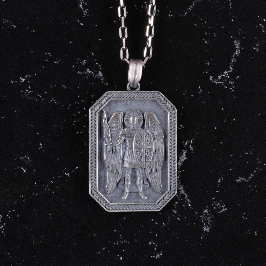 Angel Gabriel Necklace - 925 Sterling Silver Gothic Necklace — 4