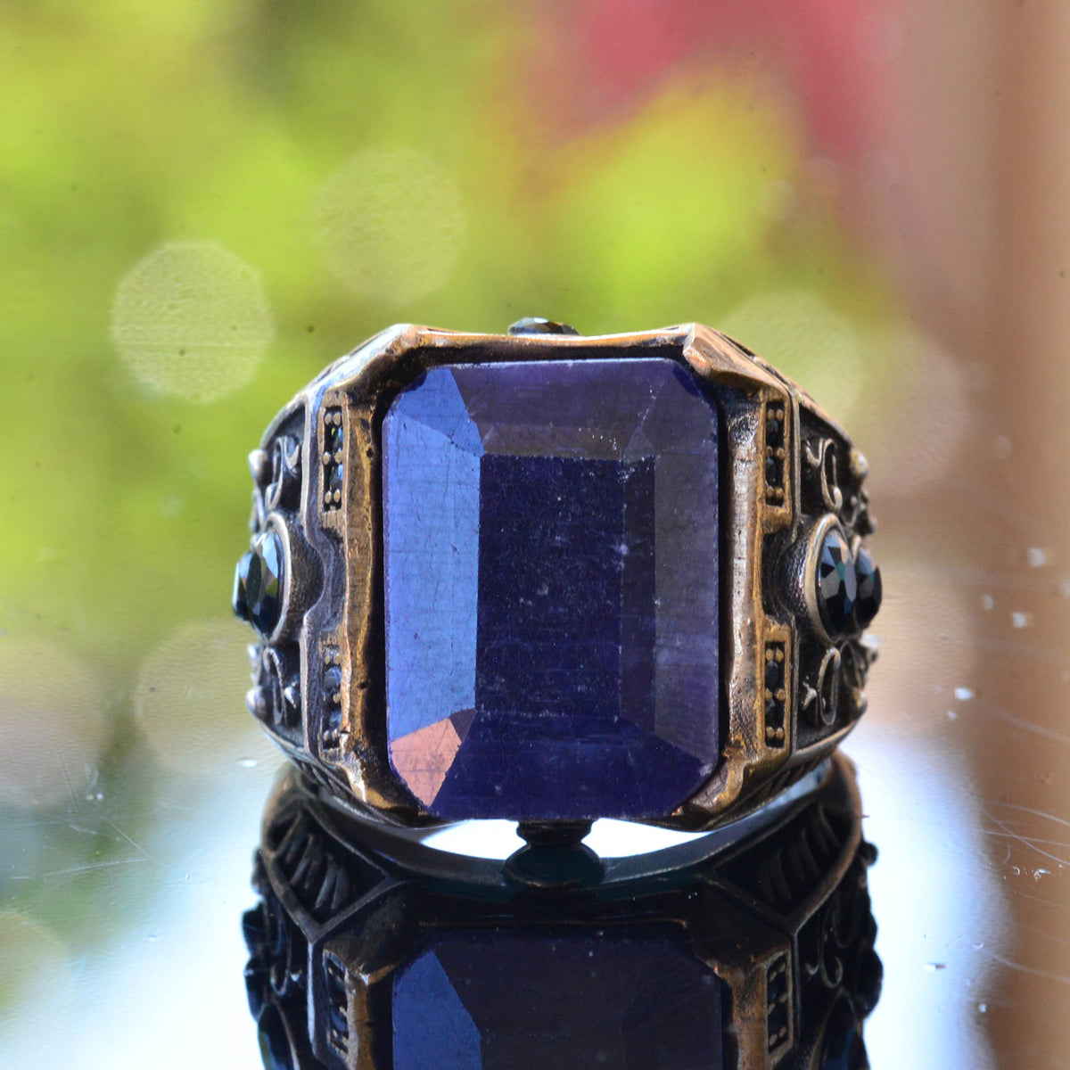 Natural Sapphire Gemstone Ring — 2