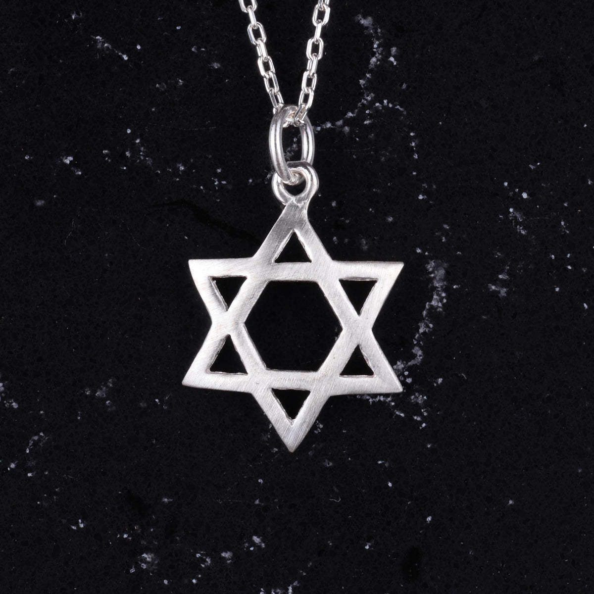 KAMBO Sterling Silver Star of David Necklace, Jewish Symbol Necklace, Handmade Silver Jewelry — 4