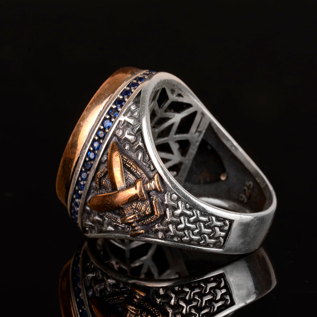 Ayatul Kursi Engraved Silver Men's Ring — 9