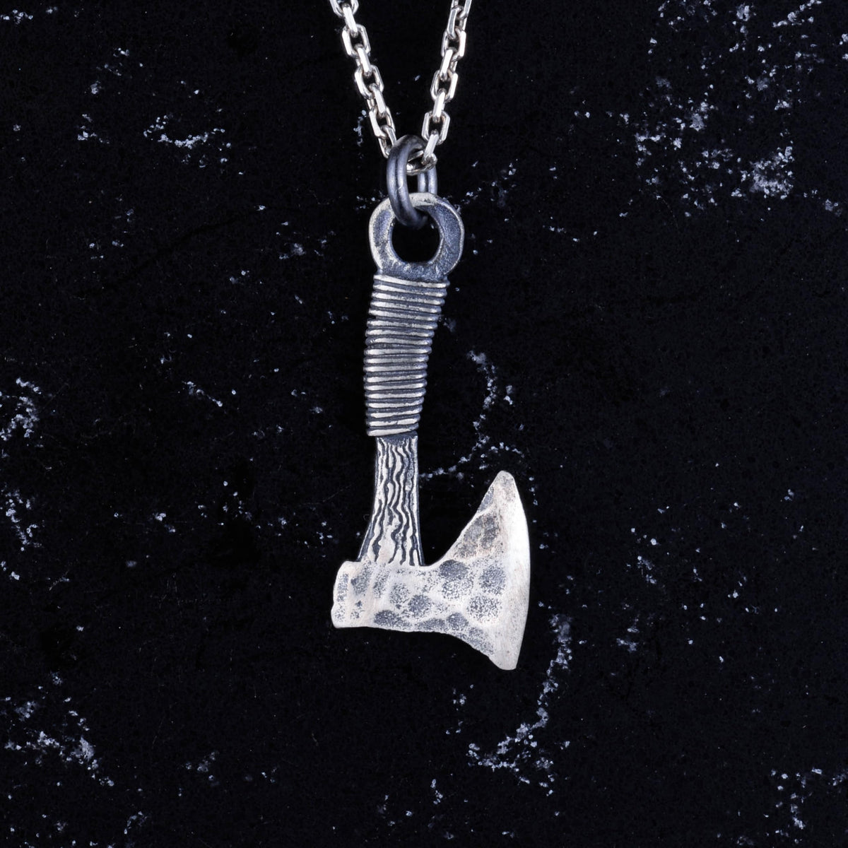 925 Sterling Silver Ax Necklace — 4